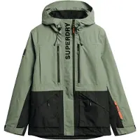 Superdry Veste de sport vert / noir