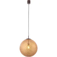 Paul Neuhaus Lampe suspendue ronde 40cm en brun rouille - Crete Landhaus / Vintage E27 Innenbeleuchtung Leuchte / Lampe