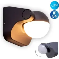 Näve Applique murale extérieure LED - aluminium ; plastique - anthracite ; 1221897