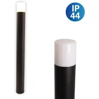Näve Lampadaire d'extérieur, métal, noir, IP44, H 80 cm