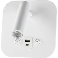 V-TAC Applique LED blanche avec chargeur USB/PD 8W 240026