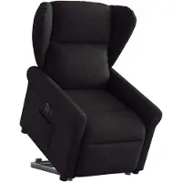 vidaXL Fauteuil relax releveur électrique noir tissu