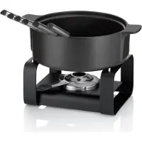 kela Set à fondue au fromage 'Roman, Set à fondue, Noir