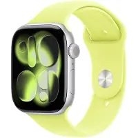 Apple Bracelet Sport pour Watch Series 1 - 9 / SE (38/40/41 mm) - Taille S/M - Neon Yellow