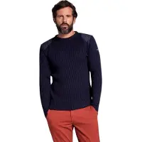 Armor lux Binic Pull laine marine Bleu Bleu foncé taille M