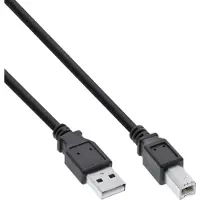 InLine 70er B-Pack Câble USB 2.0, A à B, noir, 2m
