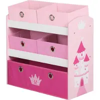 Roba Unité de rangement pour jouets Crown Rose 63,5x30x60 cm MDF