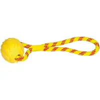 Nobby Balle en mousse TPR avec corde (Jouet à mâcher pour chiens, Jouet de rapport pour chiens)