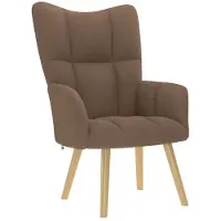 vidaXL Fauteuil relax Tissu Marron