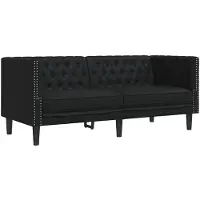 vidaXL Canapé noir 174 x 74,5 x 70,5 cm PVC