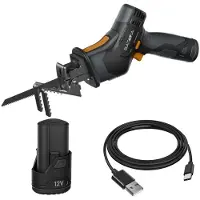 Batavia Scie sabre sans fil - Fixxpack 12V (avec batterie 2Ah et câble) - usage jardin et atelier