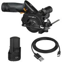 Batavia Scie circulaire sans fil - Fixxpack 12V 85 mm (avec batterie 2Ah et câble) - usage jardin et maison
