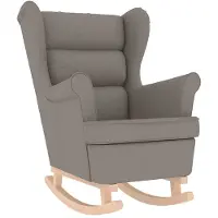 vidaXL Fauteuil à bascule Taupe 74x90x102 cm Tissu