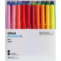 Cricut Ultimate Infusible Ink Ensemble de Stylos 0,4 mm Lot de 30