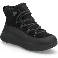FitFlop Bottines F-Mode Femme à col teddy et Lacets All Black