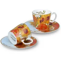OEM Lot de 2 tasses à espresso de 125 ml « Tournesols »