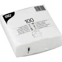 Papstar Serviettes , 1 épaisseur, 330 x 330 mm avec pliage en ¼, papier aspect tissu, 1200 pièces, blanc