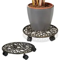 Relaxdays 2x rouleaux de fleurs