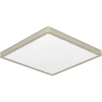 Eglo Lampe Zigbee IP44 Fueva 6-Z Carré - Acier inoxydable - 39x39 cm