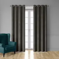 DecoByZorlu Rideaux, stores LEEDS - Noir - 140x250 cm