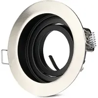 V-TAC Alumina GU10 Round Satin/Black VT-781 plafonnier