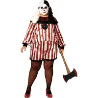 Atosa Clown Halloween Woman Costume Multicolore 2XL