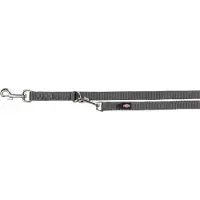 Trixie Premium Laisse Réglable - M-L: 2,00 M/20 Mm, Gris Graphite