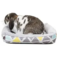Trixie Lit Douillet - Sunny - Carré - Peluche - 38x7x25 Cm - Multicolore/Gris