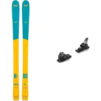 Zag - Packs (skis + fix) - Skis all-mountain - Pack Harfang 86 Lady 2025 pour Femme en Bois - Jaune