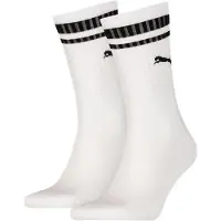 Puma Chaussettes - Regular Crew - 2 Pack - Blanc av. Noir A Rayu - - 43/46 - Chaussettes