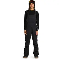 Volcom - Salopette de snow imperméable et respirant en GORE-TEX ePE- Femme - Ash Stretch Gore-Tex Bib Overall W Black pour Femme - Taille L - Noir