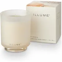 Illume Bougie boîte en bois flotté blanche