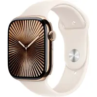 Apple Watch Series 10 4G 46 mm Titane Or Bracelet Sport S/M