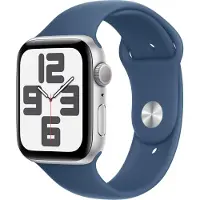 Apple Watch SE 2024 44 mm Argent Bracelet Sport M/L