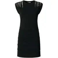 Pepe Jeans pour femme. PL9537726 Robe noire Brilla (XS), Casuel, Coton, Manche courte