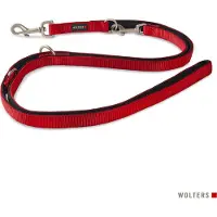 Wolters Professional Comfort Laisse de présentation taille XL 200 cm x 2,5 cm rouge/noir (XL, Chat, Chien, Promenade)