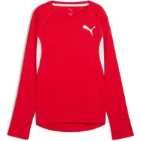Puma Femmes, T-shirt de sport, W CROSS THE LINE LS 3.0 (M), Rouge, M