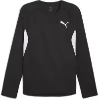 Puma Hommes, T-shirt de sport, M Tee Cross The Line Ls 3.0 (XL), Noir, Blanc, XL
