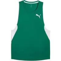 Puma Hommes, T-shirt de sport, M Cross The Line Débardeur 3.0 (S), Vert, S