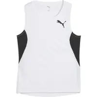 Puma Femmes, T-shirt de sport, W Cross The Line Débardeur 3.0 (L), Blanc, L