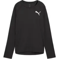 Puma Femmes, T-shirt de sport, W CROSS THE LINE LS 3.0 (S), Noir, S