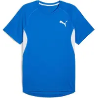 Puma Hommes, T-shirt de sport, M CROSS THE LINE TEE 3.0 (S), Bleu, S