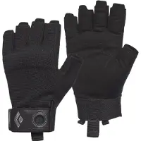 Black Diamond - Mitaines d'escalade - Crag Half-Finger Gloves Black - Taille L - Noir