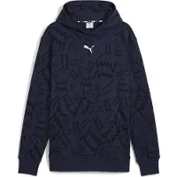Puma Hommes, Pull-over, Sweat à capuche post-game teamJAWS, Bleu, (XL)