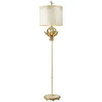 Flambeau Trellis Lampadaire patine mastic et feuille d'argent Flambeau FB-TRELLIS-FL