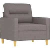 vidaXL Fauteuil Taupe 60 cm Tissu