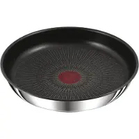 Tefal Poêle anti-adhésif 24cm inox/noir - - L9730402 - ingenio préférence