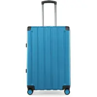 Hauptstadtkoffer - Q-Damm - Valise moyenne à coque dure XL Extension Trolley Valise de voyage à double roulettes à soufflet extensible Hardshell Suitcase expandable, TSA, 68 cm, 89 litres,bleu cyan