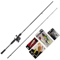 Abu Garcia Fast Attack Pro Baitcasting Combo Argenté 2.10 m / 20-70 g