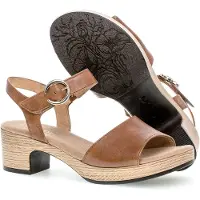 Gabor Comfort : Sandales et chaussures pour femmes, modèle sandale, couleur marron, style décontracté